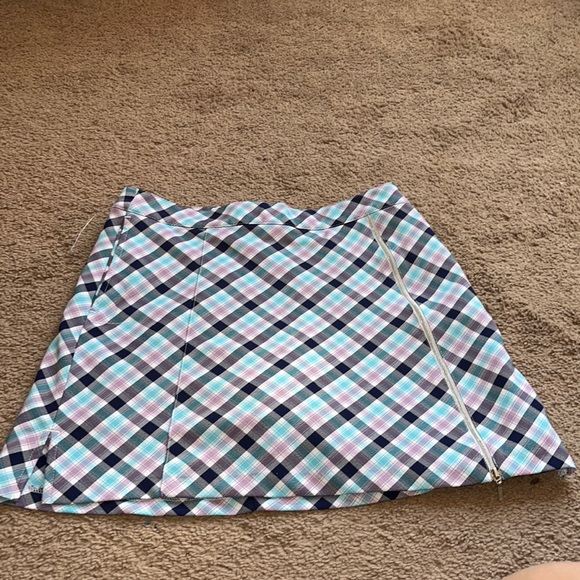 Dresses & Skirts - size 2 lady hagen blue, purple, black, and white skirt